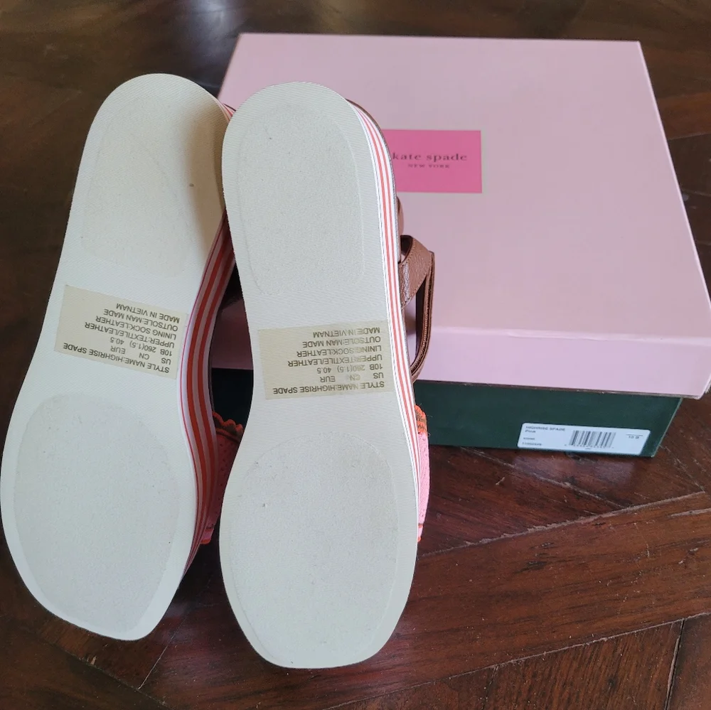 New Kate Spade HighRise Pink shoes for women size 10B - Picture 2 of 2